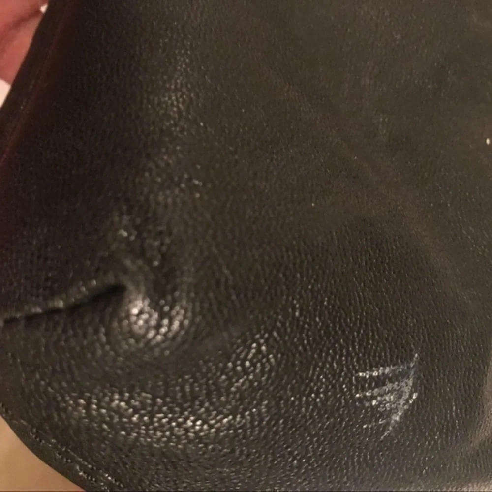 Michael kors black leather clutch bag